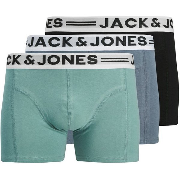 Jack & Jones Boxer Sense Trunks (Packung, 3-St., 3er-Pack) Baumwollmischung, elastisches Bündchen