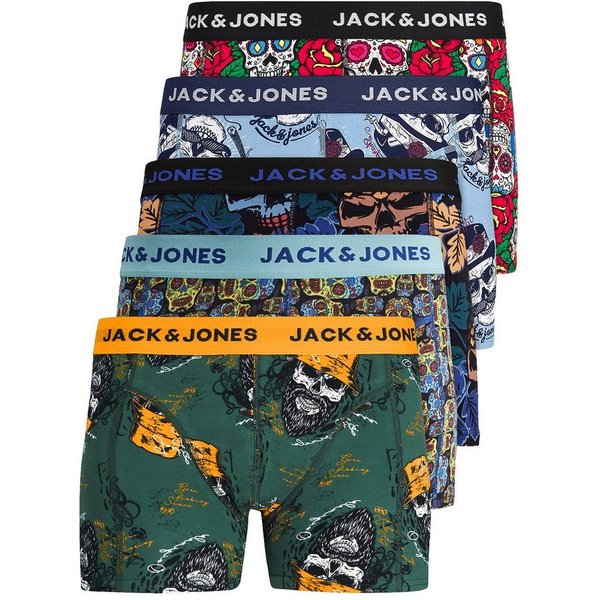 Jack & Jones Boxershorts Jacvel (5-St., 5er Pack) gute Passform durch elastische Baumwollqualität