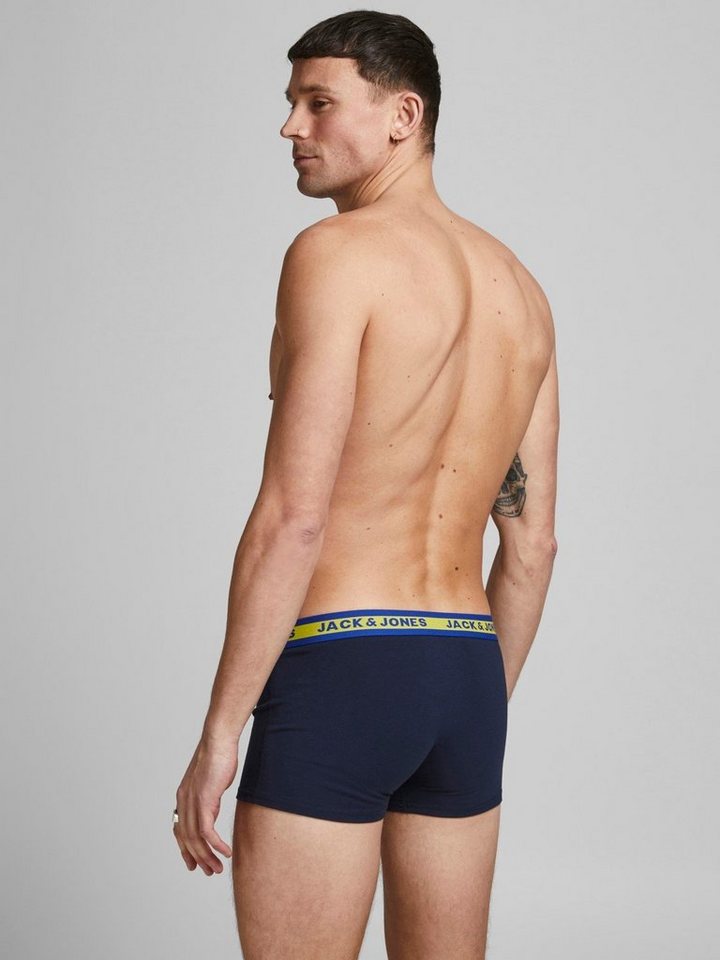 Jack & Jones Boxershorts Set 10er Pack Trunks Boxershorts Stretch für Herren (10-St) Baumwolle Normal Fit unifarben atmungsaktiv Pull-on – Bild 3 von 5