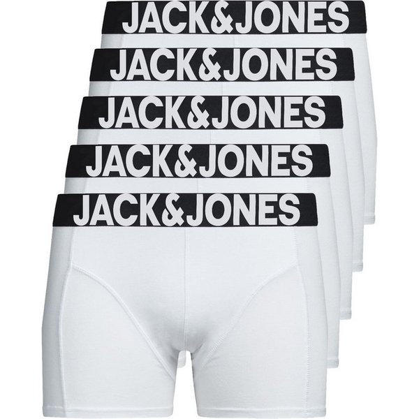 Jack & Jones Boxershorts Solid (5-St., 5er Pack) gute Passform durch elastische Baumwollqualität