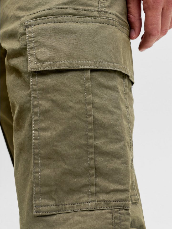 Jack & Jones Cargohose JPSTKANE FRANK CARGO NOOS Baumwollmischung, locker geschnitten – Bild 4 von 5