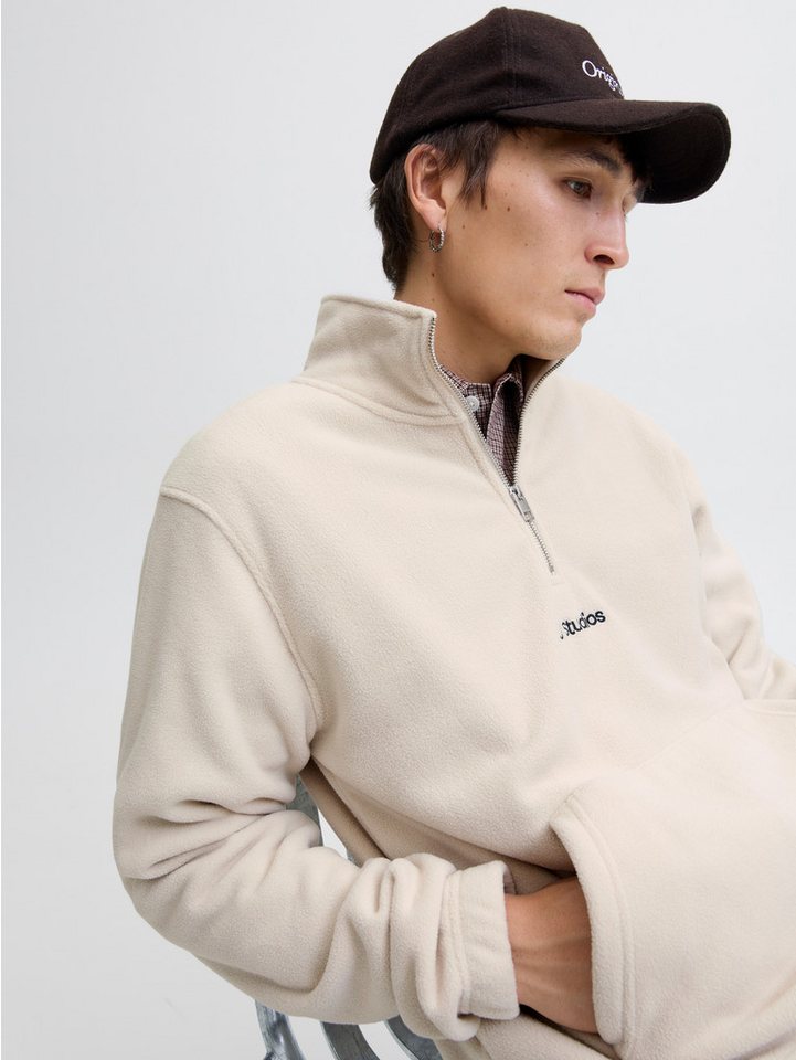 Jack & Jones Fleecepullover JJSOHO HALFZIP FLEECE Kunstfaser, relaxed fit – Bild 2 von 5