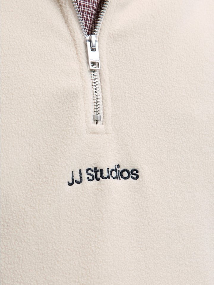Jack & Jones Fleecepullover JJSOHO HALFZIP FLEECE Kunstfaser, relaxed fit – Bild 4 von 5