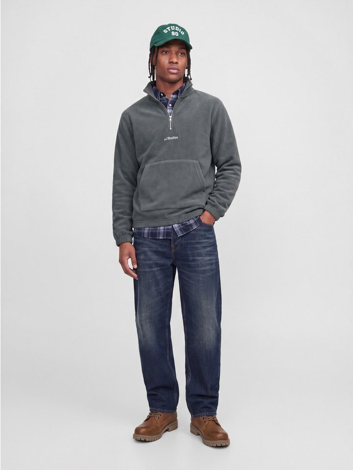 Jack & Jones Fleecepullover JJSOHO HALFZIP FLEECE Kunstfaser, relaxed fit – Bild 3 von 5