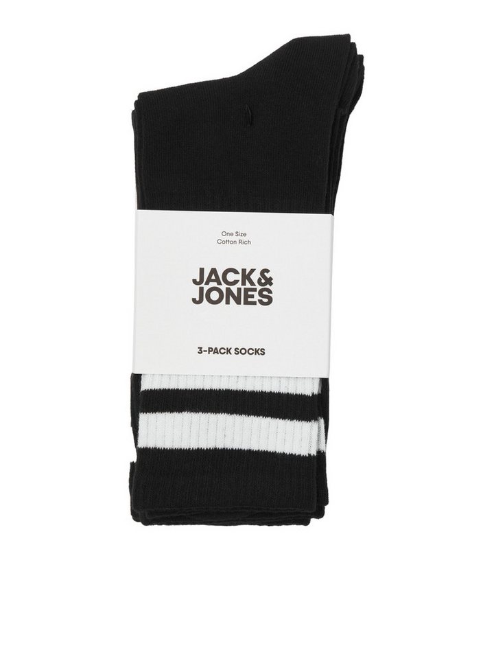 Jack & Jones Freizeitsocken JACTRAVIS – Tennissocken mit Stretch und hohem Komfort (Packung, 3-Paar) unifarben, casual – Bild 4 von 4