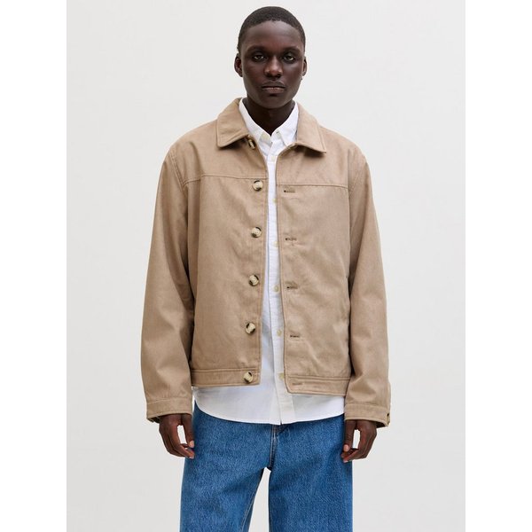 Jack & Jones Hemdjacke JJECASABLANCA SHACKET SN mit auffälliger Knopfleiste