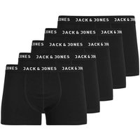 JACK AND JONES JACK&JONES Herren Boxer Shorts, 5er Pack - JACHUEY TRUNKS, Baumwoll-Stretch, Größe M in Schwarz