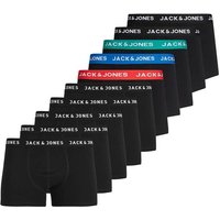 JACK AND JONES JACK&JONES Herren Boxer Shorts, 10er Pack - JACHUEY TRUNKS, Baumwoll-Stretch, Größe 2XL in Schwarz