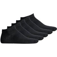 JACK AND JONES JACK&JONES Herren Sneakersocken 5er Pack - JACDONGO SOCKS, One Size, Größe 40-46 in Schwarz