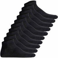 JACK AND JONES JACK&JONES Herren Socken 10er Pack - JACDONGO SOCKS, One Size, Größe 40-46 in Schwarz
