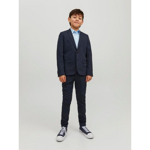 Jack & Jones Junior Anzug JPRSOLAR elastisch und pflegeleicht für besondere Anlässe (Set, 2-tlg) unifarben, modisch, slim fit, Web, Reverskragen