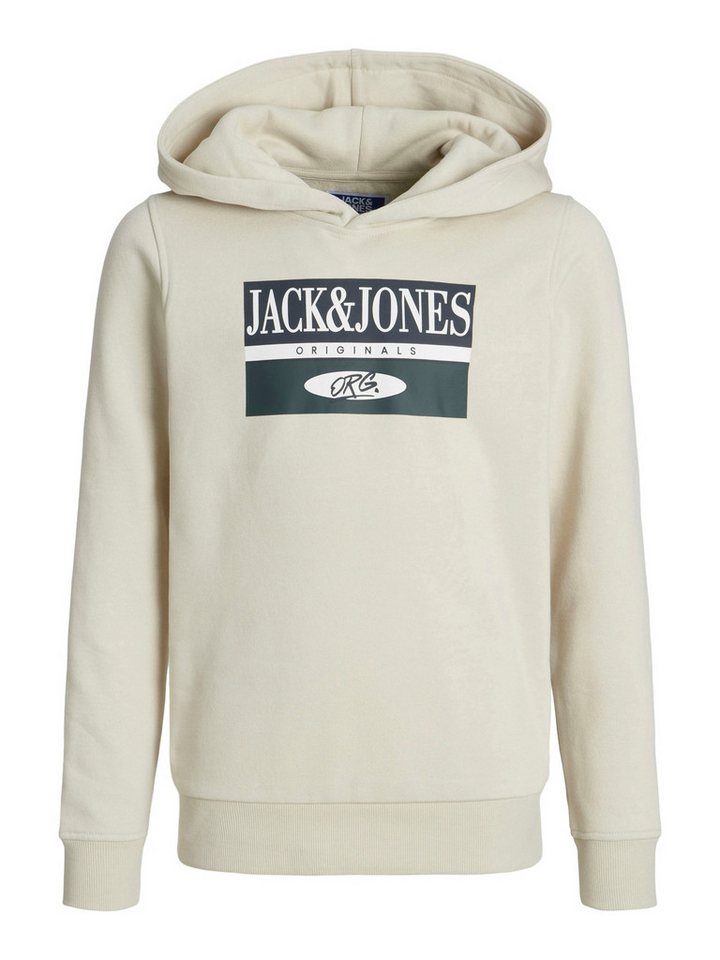 Jack & Jones Junior Hoodie JACK&JONES Jungen Kinder Pullover Hoodie Boy Weiß JORARTHUR SWEAT JNR – Bild 2 von 2
