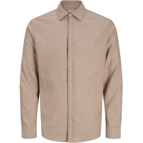 Jack & Jones Junior Langarmhemd JJEFIELD MELANGE SHIRT LS JNR Baumwolle, regular fit