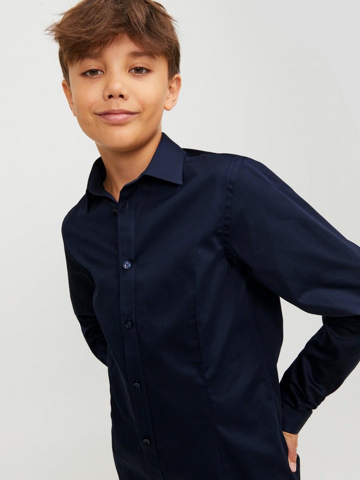 Jack & Jones Junior Langarmhemd JPRPARMA cool, elastisch, kombinierbar Baumwollmischung, regular fit – Bild 2 von 5