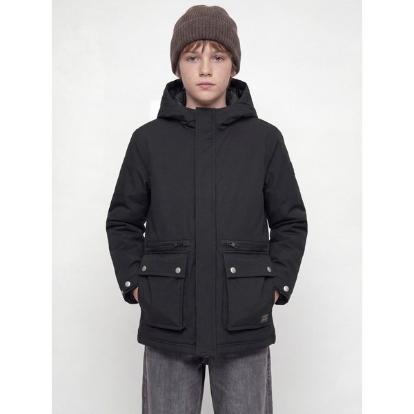 Jack & Jones Junior Parka JJEWOLF PARKA JACKET SN JNR Kunstfaser, normal geschnitten