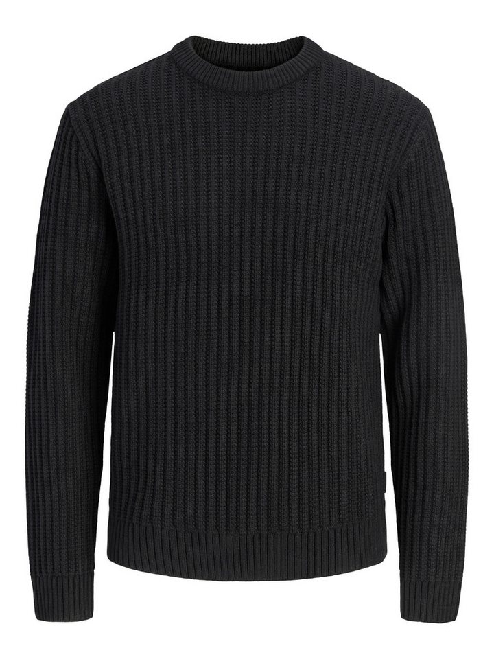 Jack & Jones Junior Rundhalspullover JJJAXON KNIT CREW NECK JNR Materialmix, locker geschnitten – Bild 4 von 5