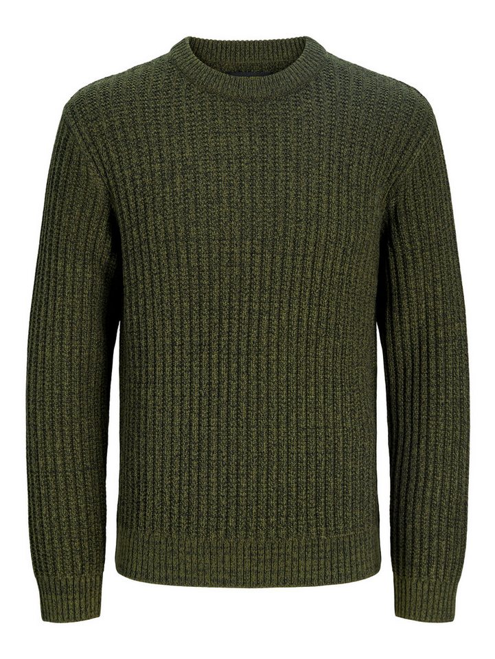 Jack & Jones Junior Rundhalspullover JJJAXON KNIT CREW NECK JNR Materialmix, locker geschnitten – Bild 4 von 5