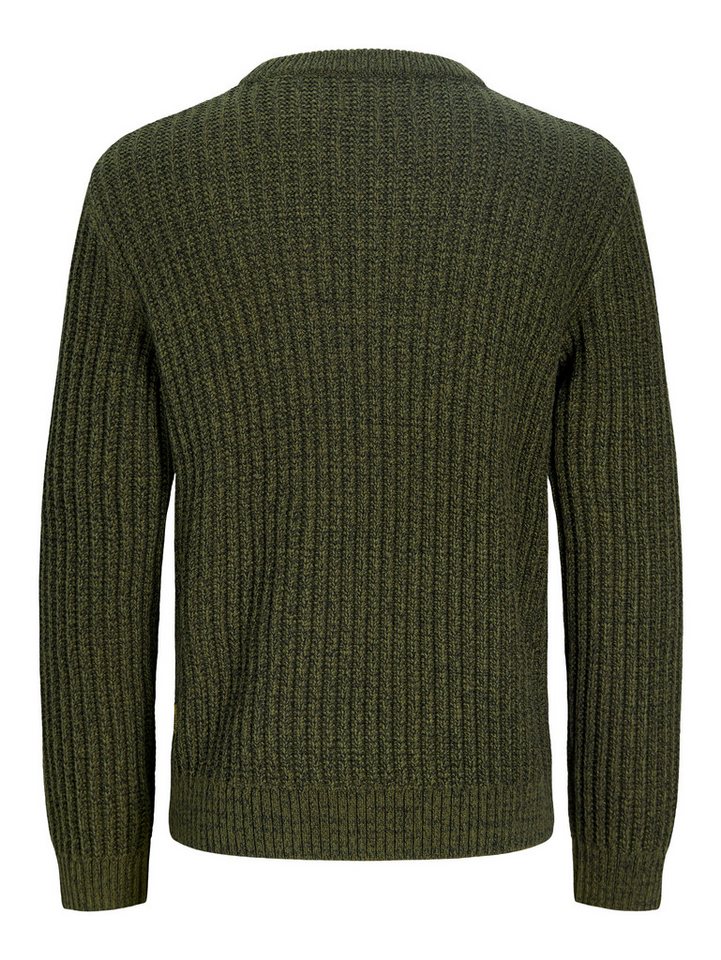 Jack & Jones Junior Rundhalspullover JJJAXON KNIT CREW NECK JNR Materialmix, locker geschnitten – Bild 5 von 5