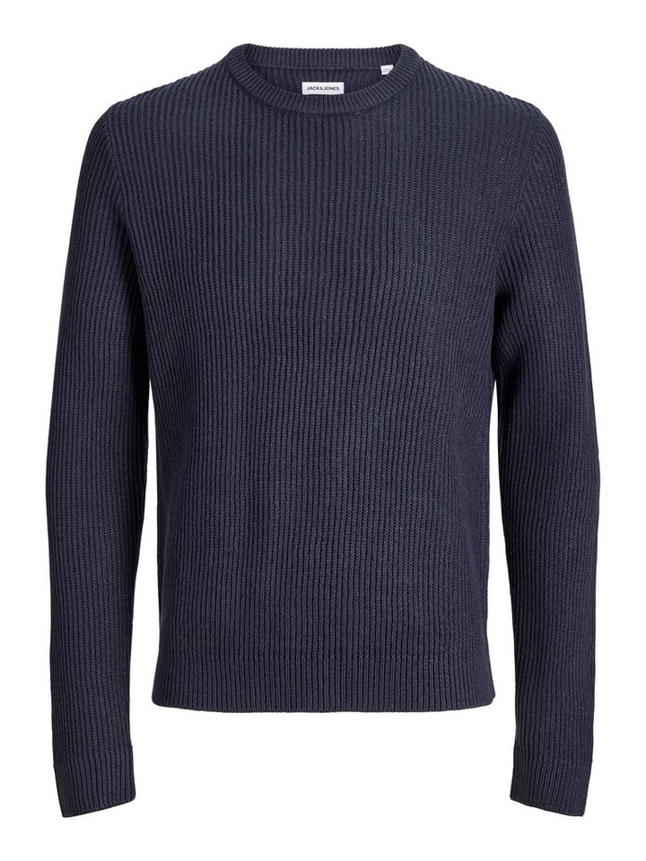 Jack & Jones Junior Rundhalspullover JJPANNEL KNIT CREW NECK AW26 JNR Materialmix, regular fit – Bild 4 von 5