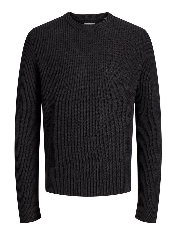 Jack & Jones Junior Rundhalspullover JJPANNEL KNIT CREW NECK AW26 JNR Materialmix, regular fit – Bild 4 von 5