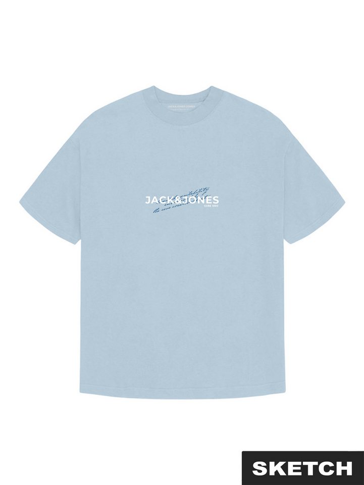 Jack & Jones Junior Rundhalsshirt JCOETERNA FRONT PRINT TEE SS 2PK MP JNR (Packung, 2-tlg) Baumwolle, regular fit – Bild 2 von 3