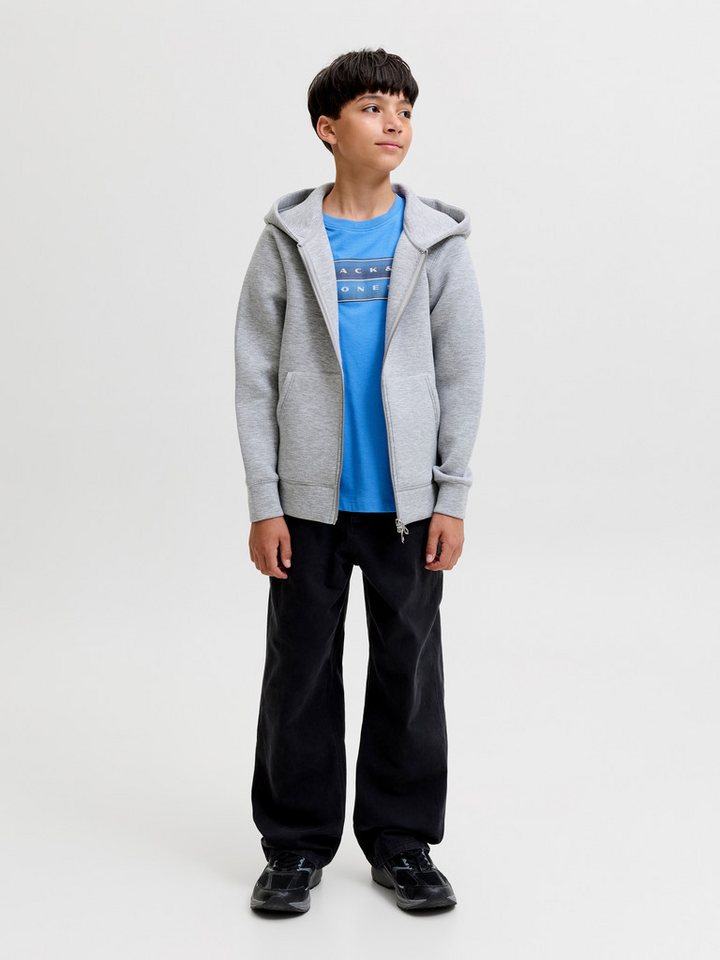 Jack & Jones Junior Rundhalsshirt JCOFUSION DOTS PRINT TEE SS CN JNR Baumwolle, normal geschnitten – Bild 4 von 5