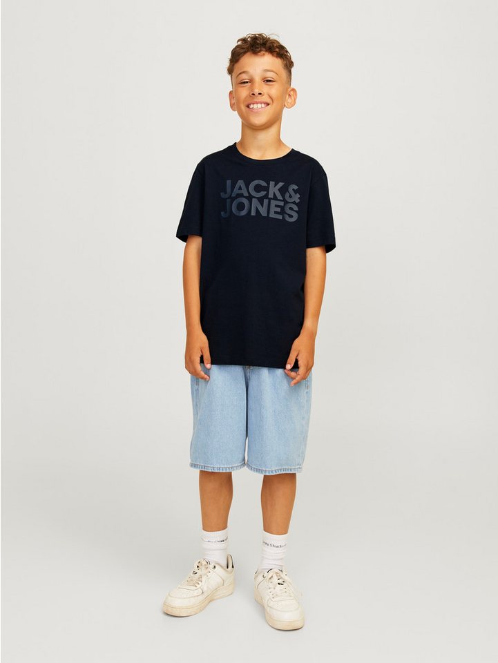 Jack & Jones Junior Rundhalsshirt JJECORP stylisch, atmungsaktiv, pflegeleicht bedruckt, casual, regular fit, Jersey, Rundhals – Bild 2 von 5