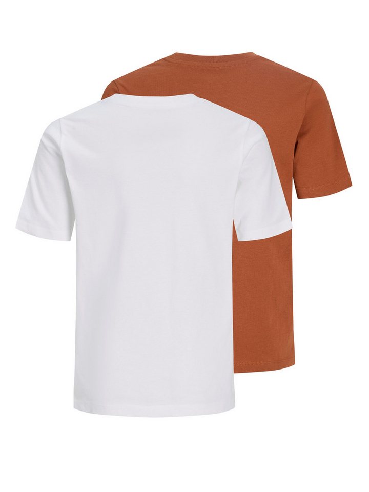Jack & Jones Junior Rundhalsshirt JORCANGGU TEE SS CREW NECK 2PK MP JNR (Packung, 2-tlg) Baumwolle, regular fit – Bild 2 von 5