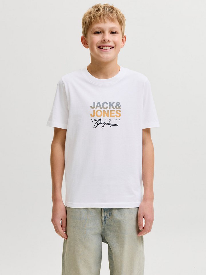 Jack & Jones Junior Rundhalsshirt JORCANGGU TEE SS CREW NECK 2PK MP JNR (Packung, 2-tlg) Baumwolle, regular fit – Bild 3 von 5