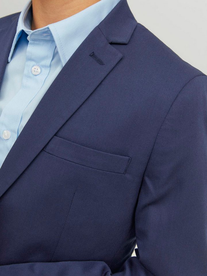 Jack & Jones Junior Sakko JPRSOLAR stylisch, elastisch, pflegeleicht unifarben, modisch, slim fit, Reverskragen – Bild 3 von 5