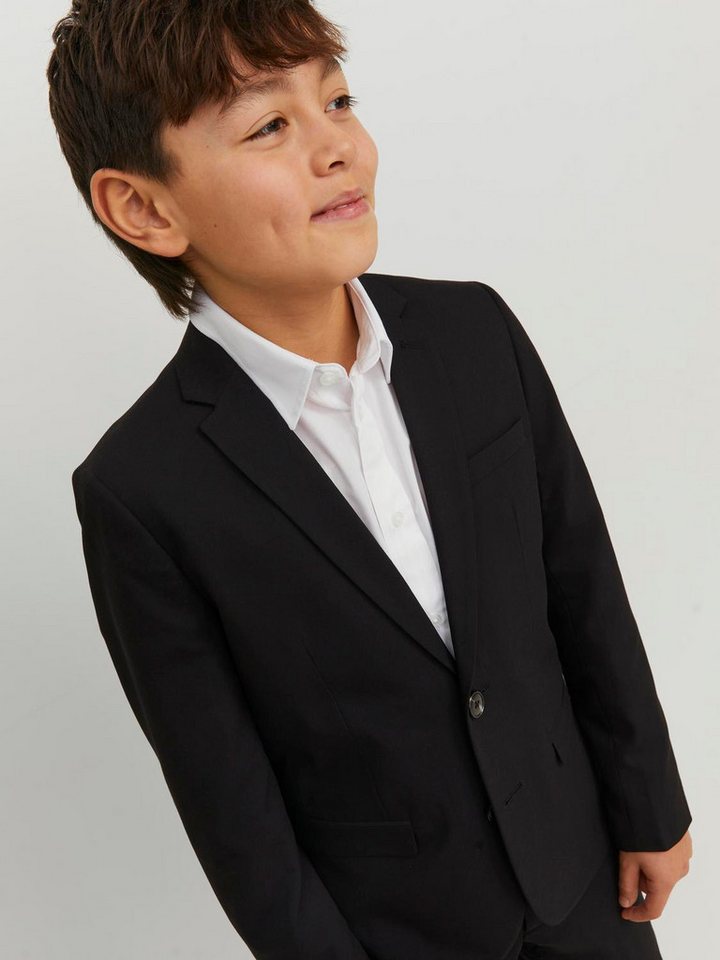 Jack & Jones Junior Sakko JPRSOLAR stylisch, elastisch, pflegeleicht unifarben, modisch, slim fit, Reverskragen – Bild 2 von 5