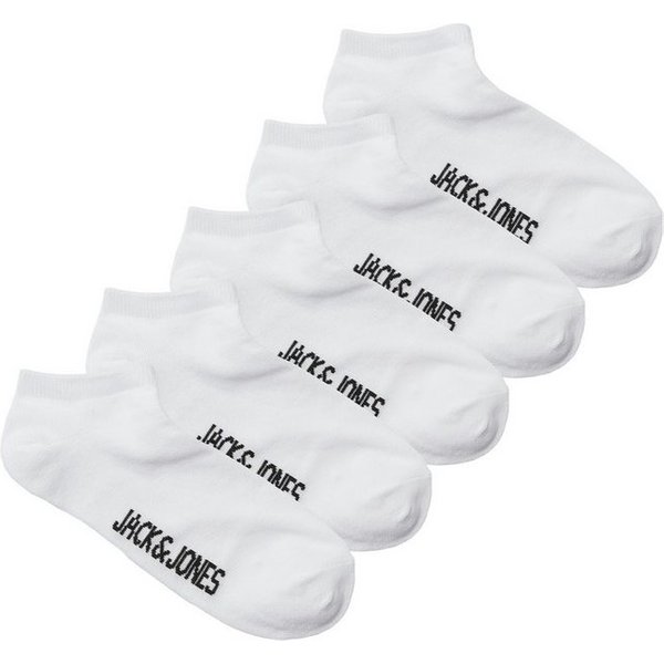 Jack & Jones Junior Socken JACDONGO im 5er Pack, mit Stretchbund, knöchellang (Packung, 5-Paar) unifarben, casual, eng, Jersey