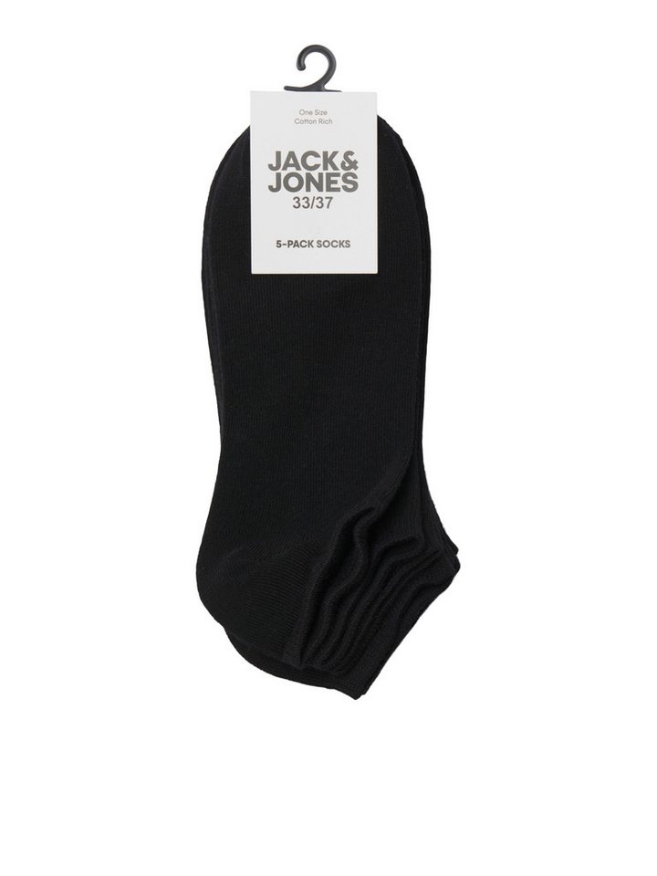 Jack & Jones Junior Socken JACDONGO im 5er Pack, mit Stretchbund, knöchellang (Packung, 5-Paar) unifarben, casual, eng, Jersey – Bild 4 von 5