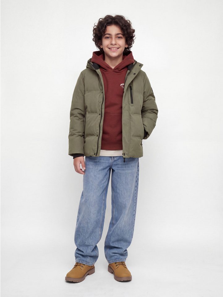 Jack & Jones Junior Steppjacke JCOTRACE ALPHA PUFFER JACKET JNR Kunstfaser, normal geschnitten – Bild 3 von 5