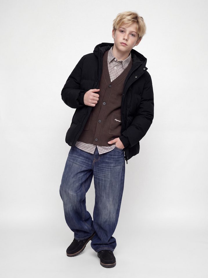 Jack & Jones Junior Steppjacke JCOTRACE ALPHA PUFFER JACKET JNR Kunstfaser, normal geschnitten – Bild 3 von 5