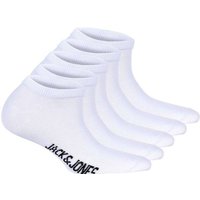 JACK AND JONES JACK&JONES Kinder Sneakersocken, 5er Pack - JACDONGO SOCKS, Baumwollmischung, einfarbig, Größe 38-43 in Weiß