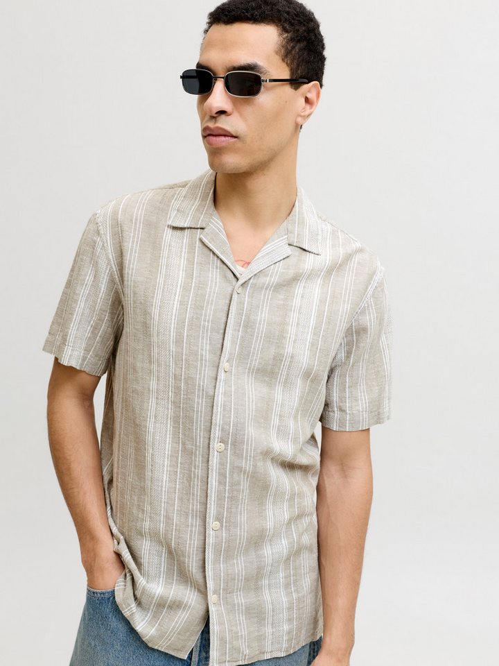 Jack & Jones Kurzarmhemd JPRBLUSUMMER LIN. BLEN DOBBY SS SHIRT SN – Bild 2 von 5