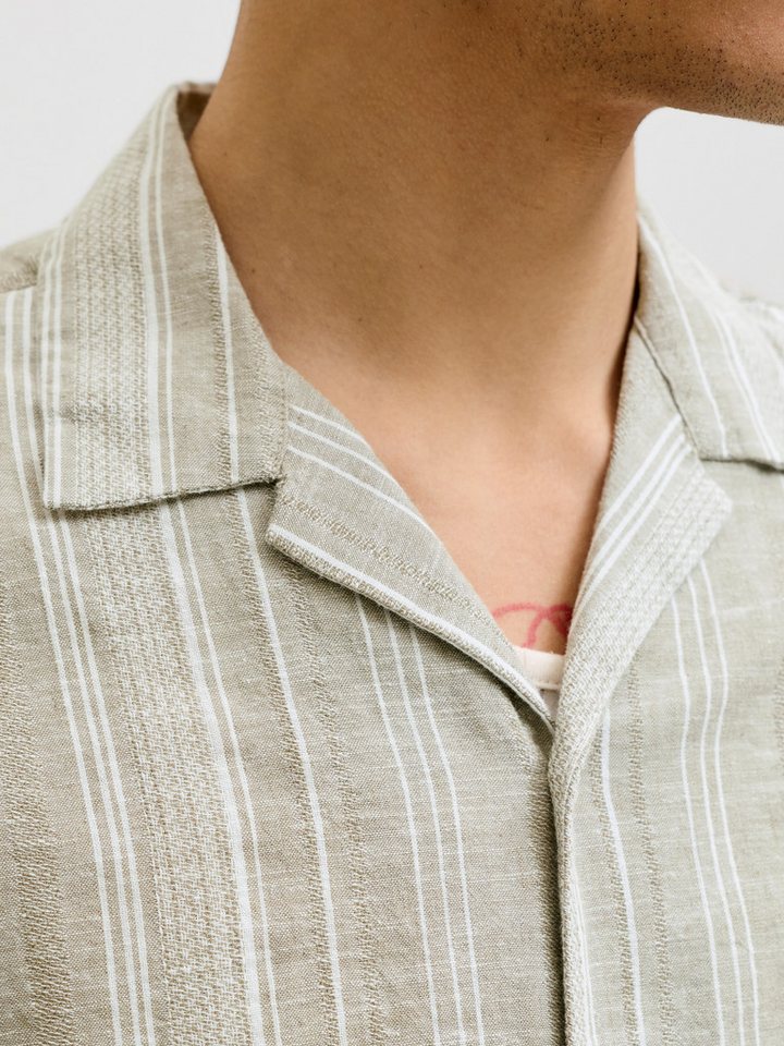 Jack & Jones Kurzarmhemd JPRBLUSUMMER LIN. BLEN DOBBY SS SHIRT SN – Bild 3 von 5