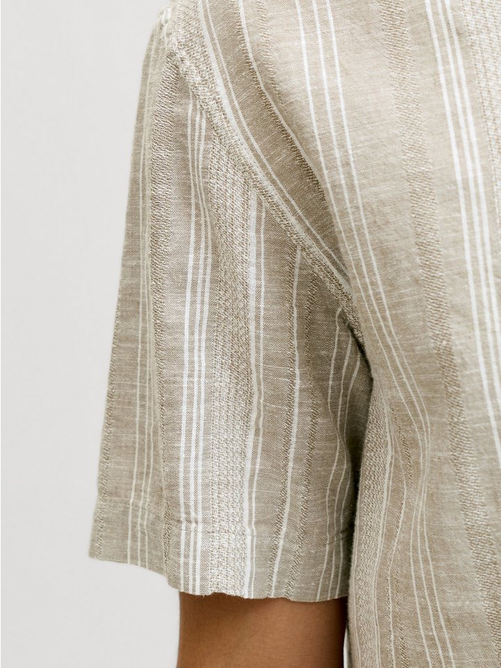 Jack & Jones Kurzarmhemd JPRBLUSUMMER LIN. BLEN DOBBY SS SHIRT SN – Bild 4 von 5