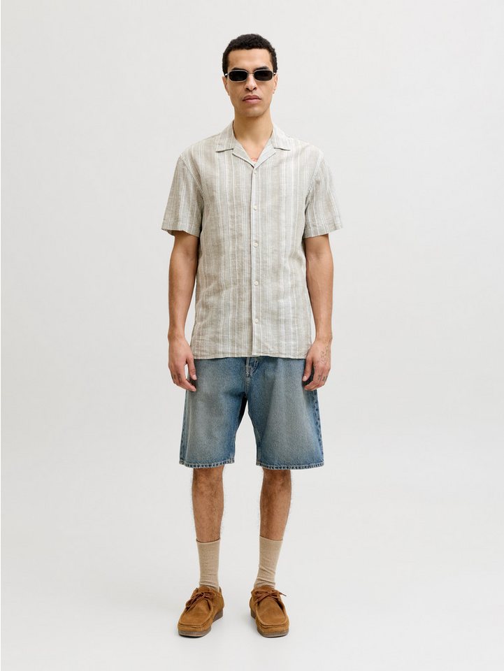 Jack & Jones Kurzarmhemd JPRBLUSUMMER LIN. BLEN DOBBY SS SHIRT SN – Bild 5 von 5