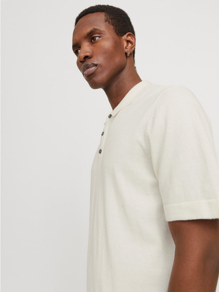 Jack & Jones Kurzarmpullover JJEEMIL KNIT RELAXED POLO SS SN mit Polo Kragen – Bild 2 von 5