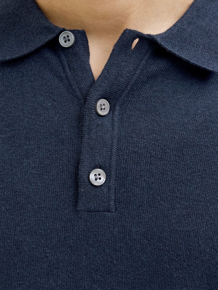 Jack & Jones Kurzarmpullover JJEEMIL KNIT RELAXED POLO SS SN mit Polo Kragen – Bild 3 von 5