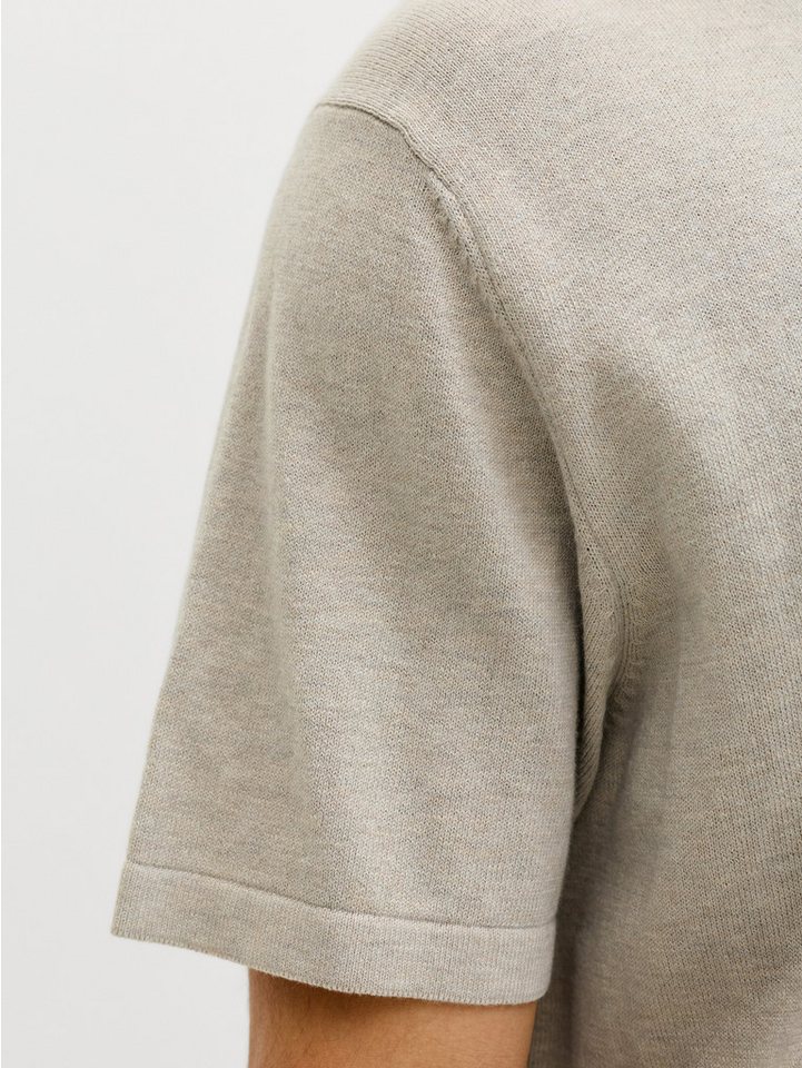 Jack & Jones Kurzarmpullover JJEEMIL KNIT ZIP POLO SS SN mit kurzem Reißverschluss – Bild 4 von 5
