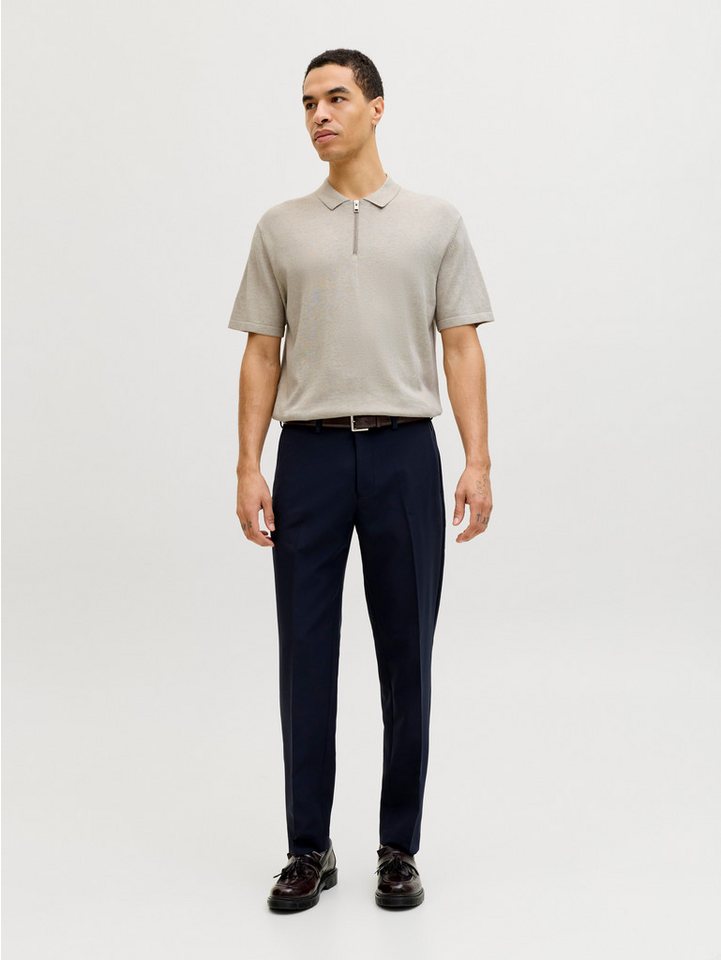 Jack & Jones Kurzarmpullover JJEEMIL KNIT ZIP POLO SS SN mit kurzem Reißverschluss – Bild 5 von 5