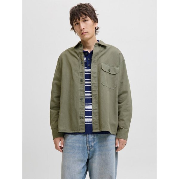 Jack & Jones Langarmhemd JJEDOVER OVERSHIRT LS SN