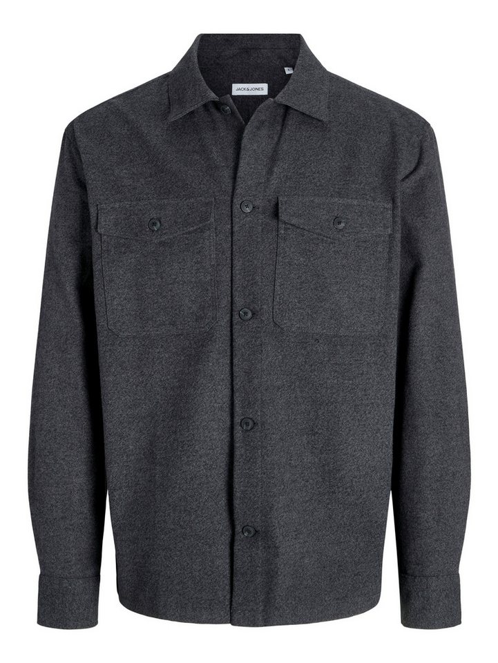 Jack & Jones Langarmhemd JJEPERFECT MELANGE OVERSHIRT LS SN – Bild 4 von 5