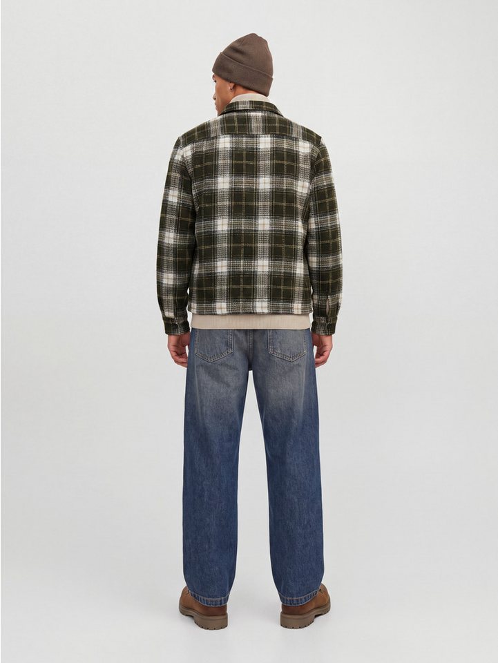 Jack & Jones Langarmhemd JJEREGENT STRUCTURE OVERSHIRT LS SN Polyester, locker geschnitten – Bild 2 von 5