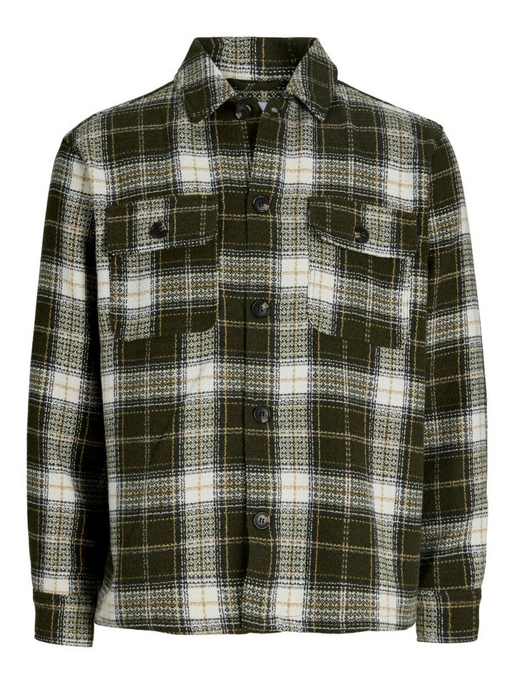 Jack & Jones Langarmhemd JJEREGENT STRUCTURE OVERSHIRT LS SN Polyester, locker geschnitten – Bild 5 von 5