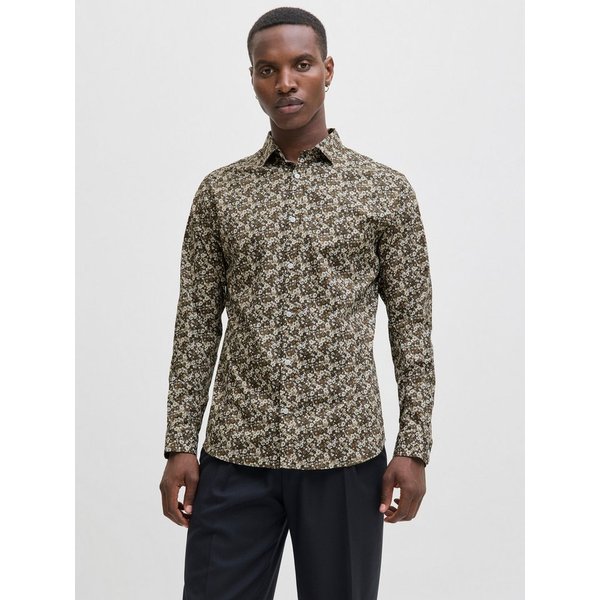 Jack & Jones Langarmhemd JPRBLABLACKPOOL STRETCH AOP LS SHIRT SN
