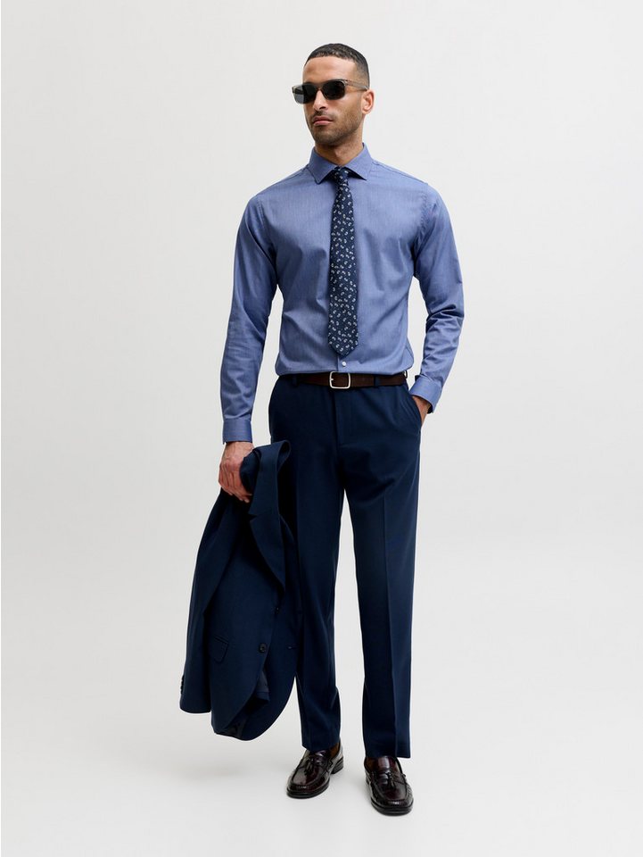Jack & Jones Langarmhemd JPRBLAPARKER Slim Fit Hemd, atmungsaktiv, ideal für den Alltag Baumwolle, slim fit – Bild 4 von 5